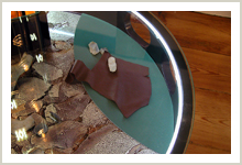 Vitrinentisch, Dauerausstellung Geesthacht Museum