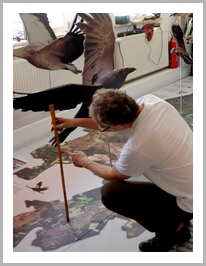 Bei der Erstellung einer dreidimensionalen Vogelkunde-Karte