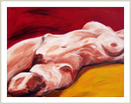 L 20 (Liegende), Acryl, 16. M&auml;rz 2001